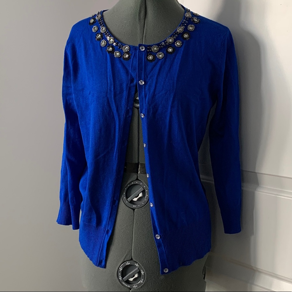 NWOT - Deep Blue Button Down Cardigan